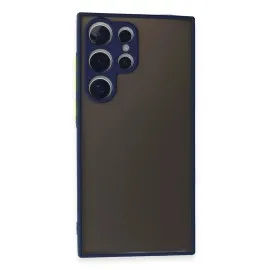 Newface Samsung Galaxy S24 Ultra Kılıf Montreal Silikon Kapak - Lacivert