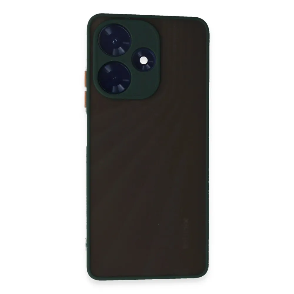 Newface İnfinix Hot 30 4G Kılıf Montreal Silikon Kapak - Yeşil