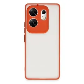 Newface İnfinix Zero 30 4G Kılıf Montreal Silikon Kapak - Kırmızı