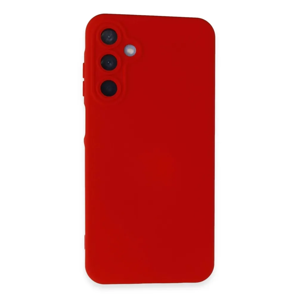 Newface Samsung Galaxy A25 5G Kılıf Nano Içi Kadife Silikon - Kırmızı