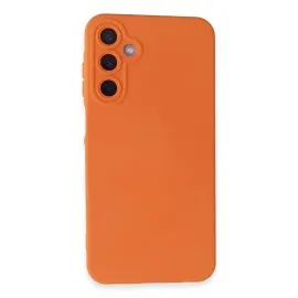 Newface Samsung Galaxy A25 5G Kılıf Nano Içi Kadife Silikon - Turuncu