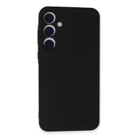 Newface Samsung Galaxy A55 5G Kılıf Nano Içi Kadife Silikon - Siyah