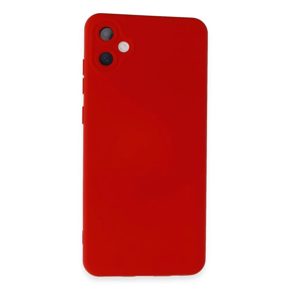 Newface Samsung Galaxy A05 Kılıf Nano Içi Kadife Silikon - Kırmızı