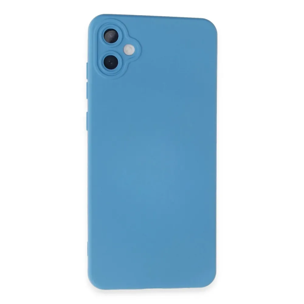 Newface Samsung Galaxy A05 Kılıf Nano Içi Kadife Silikon - Mavi