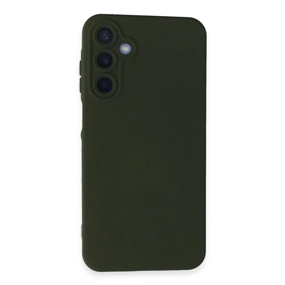 Newface Samsung Galaxy A05S Kılıf Nano Içi Kadife Silikon - Koyu Yeşil