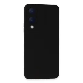 Newface Vivo Y17S Kılıf Nano Içi Kadife Silikon - Siyah