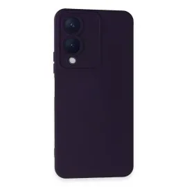 Newface Vivo Y17S Kılıf Nano Içi Kadife Silikon - Mor