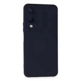 Newface Vivo Y17S Kılıf Nano içi Kadife Silikon - Lacivert