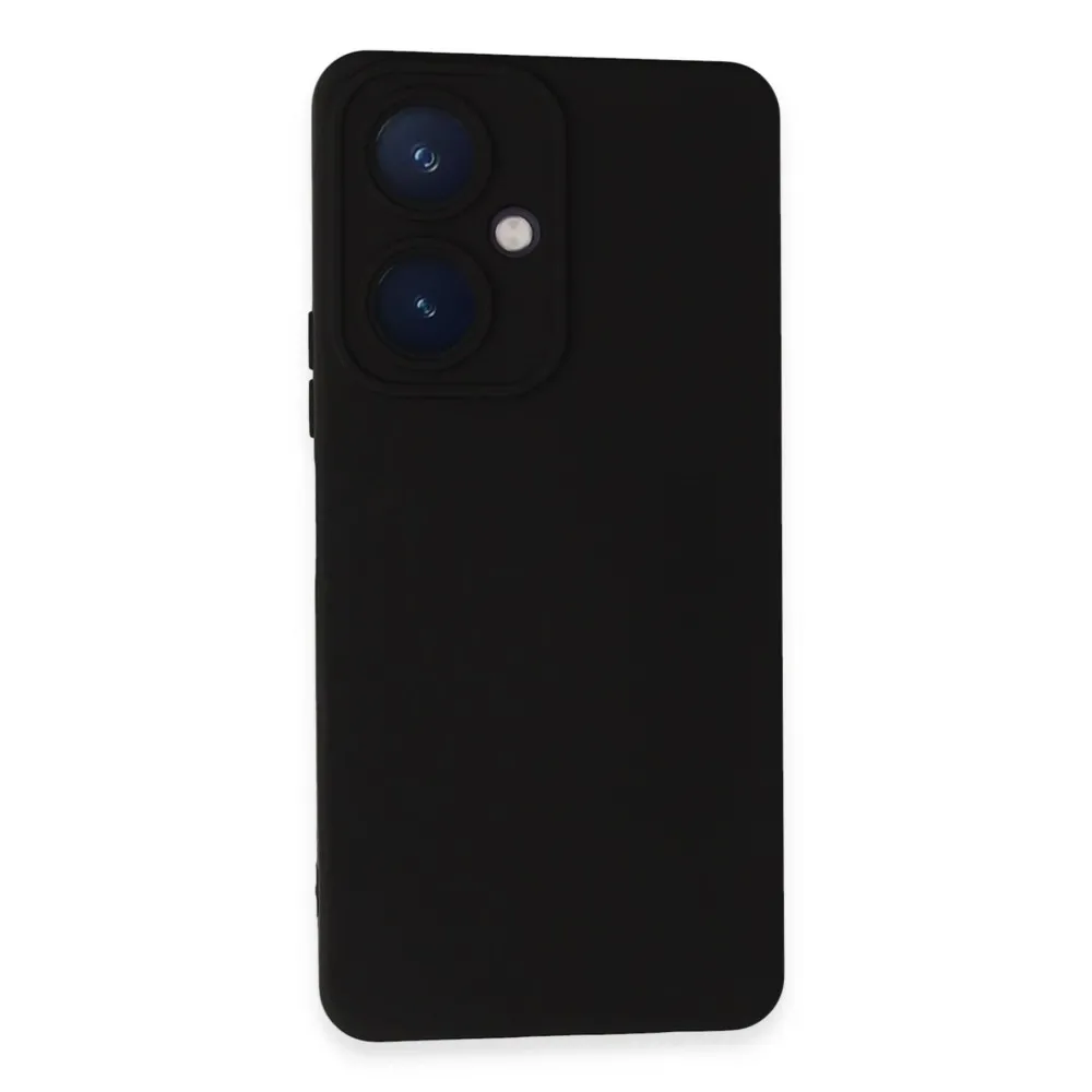 Newface Vivo Y27 Kılıf Nano Içi Kadife Silikon - Siyah