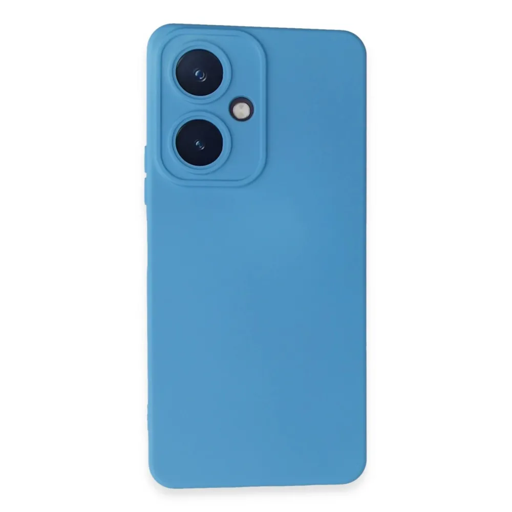 Newface Vivo Y27 Kılıf Nano Içi Kadife Silikon - Mavi
