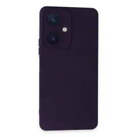 Newface Vivo Y27 Kılıf Nano Içi Kadife Silikon - Mor