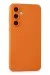 Newface Samsung Galaxy S24 Kılıf Nano içi Kadife Silikon - Turuncu