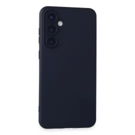 Newface Samsung Galaxy S24 Kılıf Nano Içi Kadife Silikon - Lacivert