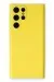 Newface Samsung Galaxy S24 Ultra Kılıf Nano Içi Kadife Silikon - Sarı