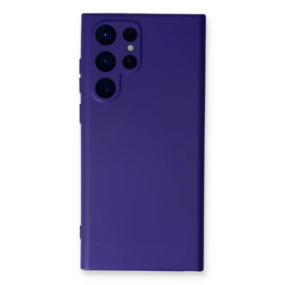 Newface Samsung Galaxy S24 Ultra Kılıf Nano Içi Kadife Silikon - Mor