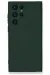 Newface Samsung Galaxy S24 Ultra Kılıf Nano içi Kadife Silikon - Koyu Yeşil