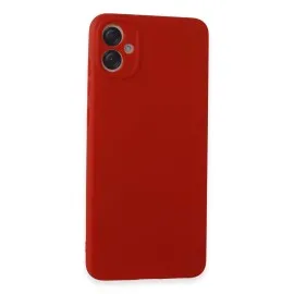 Newface Samsung Galaxy A05 Kılıf First Silikon - Kırmızı