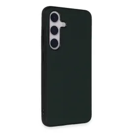 Newface Samsung Galaxy S24 Kılıf Taft Kapak - Koyu Yeşil