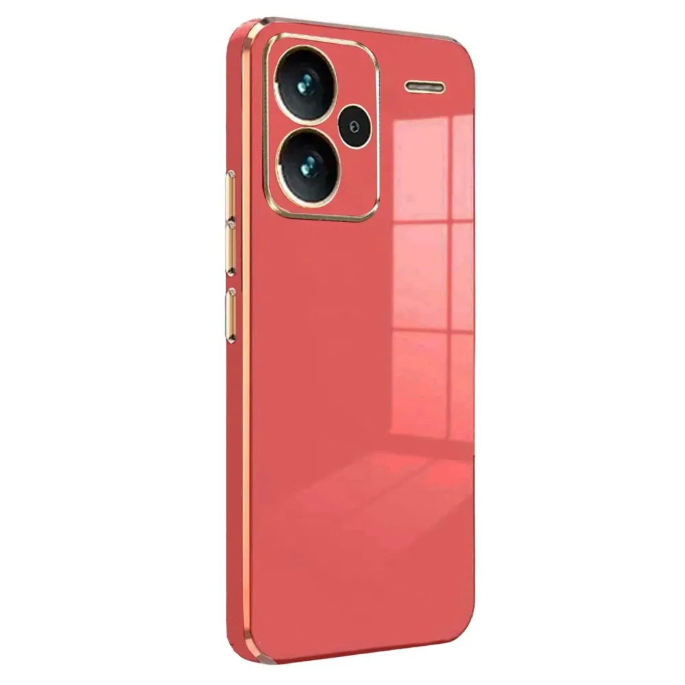 Newface Xiaomi Redmi Note 13 Pro Plus Kılıf Volet Silikon - Kırmızı