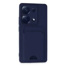 Newface Xiaomi Redmi Note 13 Pro 4G Kılıf Kelvin Kartvizitli Silikon - Lacivert