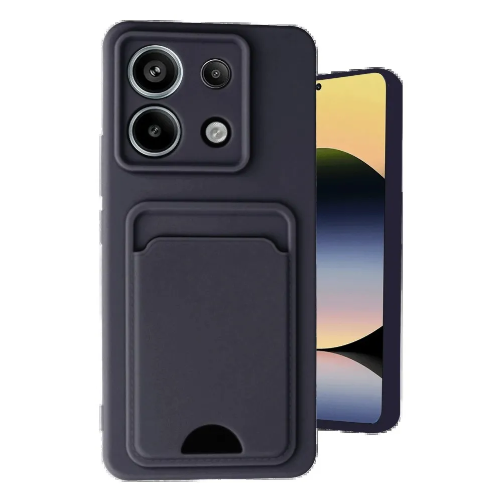 Newface Xiaomi Redmi Note 13 Pro 5G Kılıf Kelvin Kartvizitli Silikon - Siyah