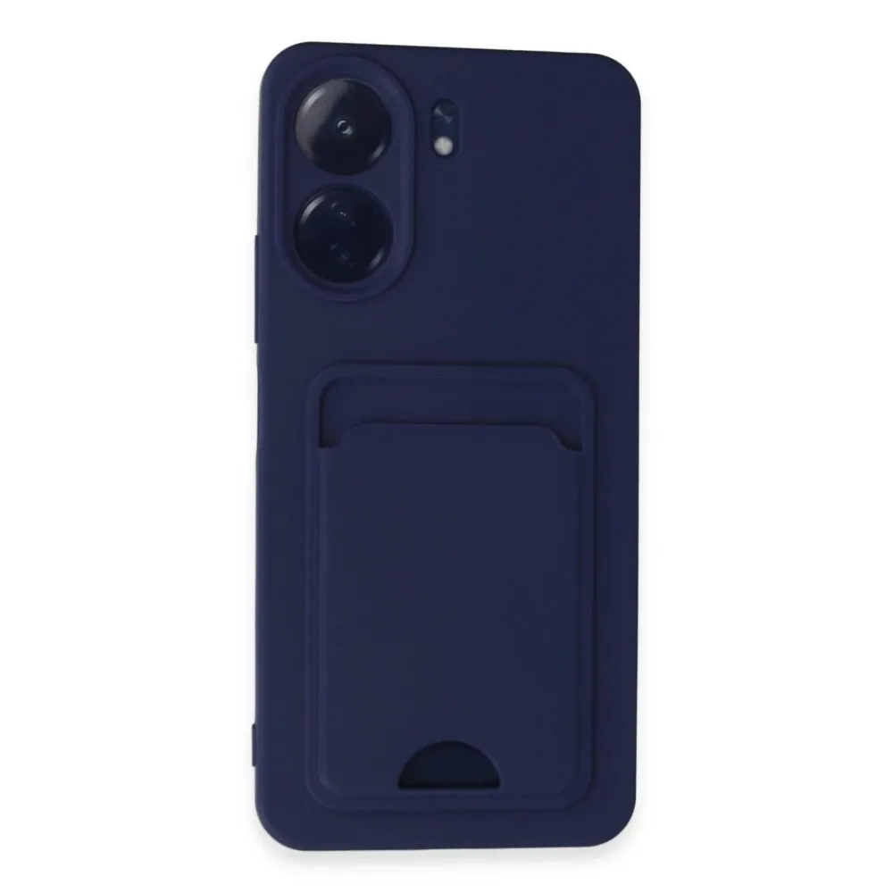 Newface Xiaomi Redmi 13C Kılıf Kelvin Kartvizitli Silikon - Lacivert