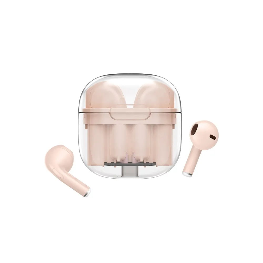 Newface LS-09 Bluetooth 5.3 TWS Kablosuz Airpods Kulaklık - Pembe