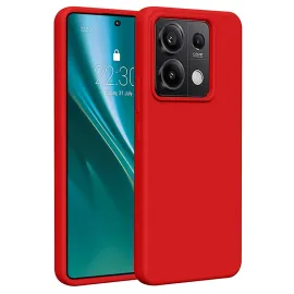 Newface Xiaomi Redmi Note 13 Pro 5G Kılıf First Silikon - Kırmızı