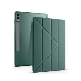 Newface Samsung Galaxy X610 Tab S9 FE Plus 12.4 Kılıf Kalemlikli Mars Tablet Kılıfı - Koyu Yeşil