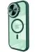 Newface Iphone 15 Pro Max Kılıf Teleskop Lens Magsafe Silikon Kapak - Koyu Yeşil