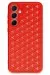 Newface Samsung Galaxy A25 5G Kılıf Petek Silikon Kapak - Kırmızı