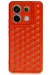 Newface Xiaomi Redmi Note 13 Pro 5G Kılıf Petek Silikon Kapak - Kırmızı