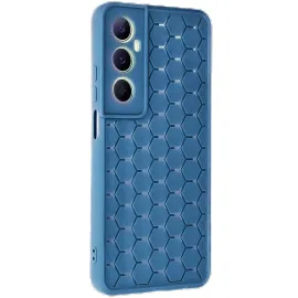 Newface Realme C65 Kılıf Petek Silikon Kapak - Mavi