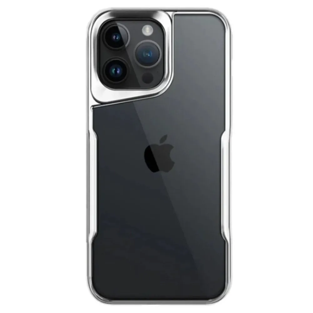 Newface Iphone 14 Pro Max Kılıf Boyi Silikon Kapak - Gümüş