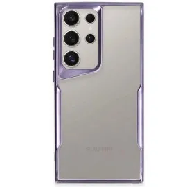 Newface Samsung Galaxy S23 Ultra Kılıf Boyi Silikon Kapak - Derin Mor