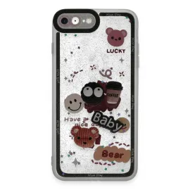 Newface Iphone 7 Kılıf Sweet Desenli Silikon Kapak - Sarı