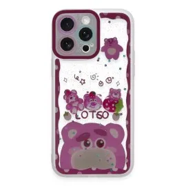 Newface Iphone 14 Pro Kılıf Sweet Desenli Silikon Kapak - Pembe