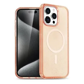 Newface Iphone 15 Pro Max Kılıf Glow Magsafe Kapak - Turuncu