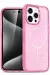 Newface Iphone 15 Pro Max Kılıf Glow Magsafe Kapak - Pembe