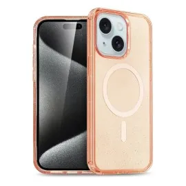 Newface Iphone 15 Plus Kılıf Glow Magsafe Kapak - Turuncu