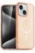 Newface Iphone 15 Plus Kılıf Glow Magsafe Kapak - Turuncu