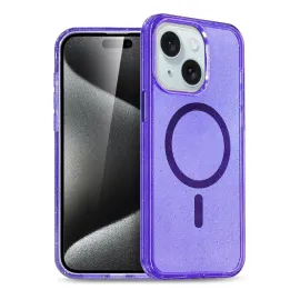 Newface Iphone 15 Plus Kılıf Glow Magsafe Kapak - Mor