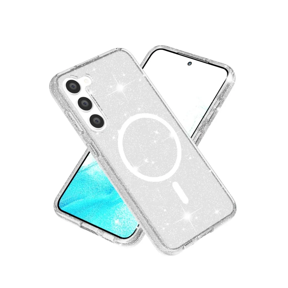 Newface Samsung Galaxy S23 Kılıf Glow Magsafe Kapak - Şeffaf