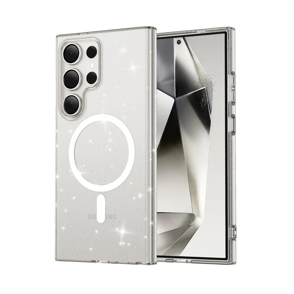 Newface Samsung Galaxy S23 Ultra Kılıf Glow Magsafe Kapak - Şeffaf