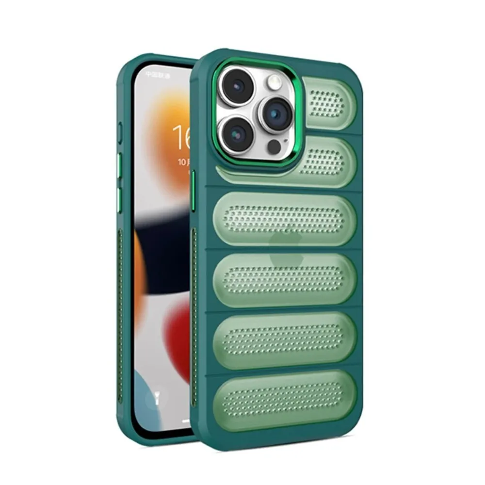 Newface Iphone 14 Pro Max Kılıf Airmax Silikon Kapak - Koyu Yeşil