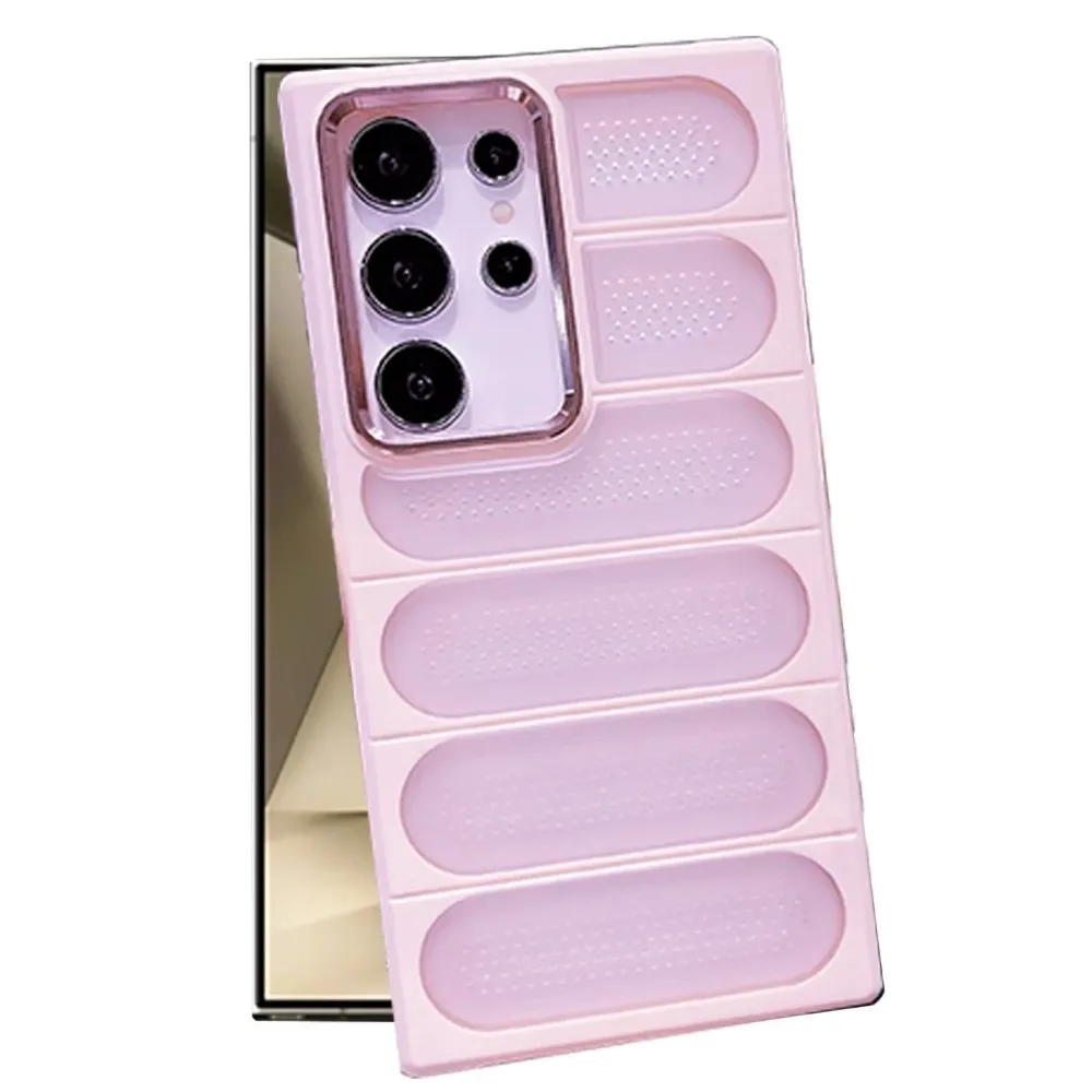 Newface Samsung Galaxy S24 Ultra Kılıf Airmax Silikon Kapak - Pembe
