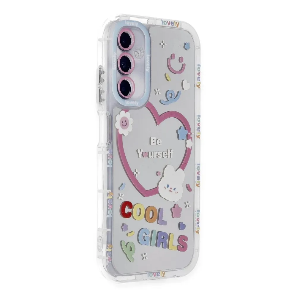 Newface Samsung Galaxy A25 5G Kılıf Reflexion Desenli Kapak - Desen 1