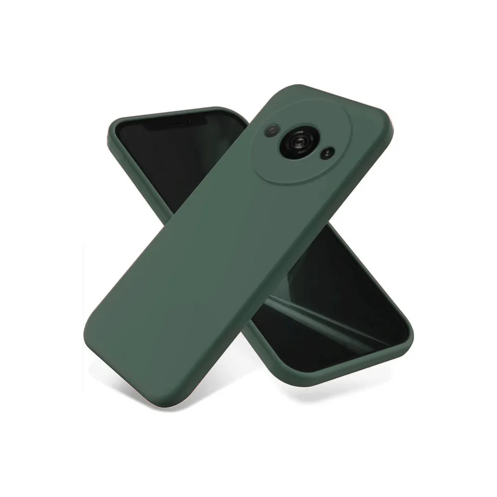 Newface Xiaomi Redmi A3 4G Kılıf First Silikon - Koyu Yeşil