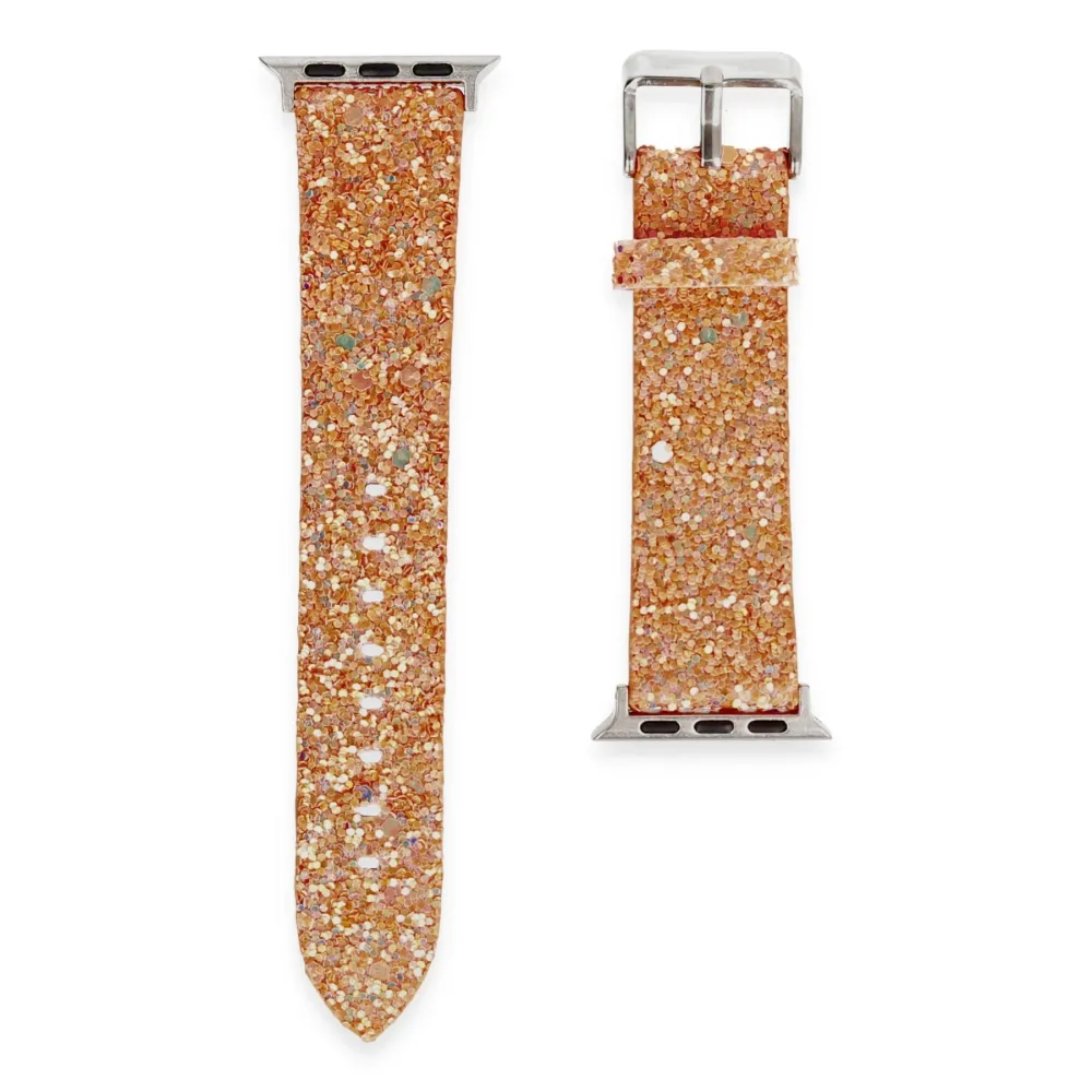 Newface Apple Watch 38Mm Starry Taşlı Kordon - Pudra