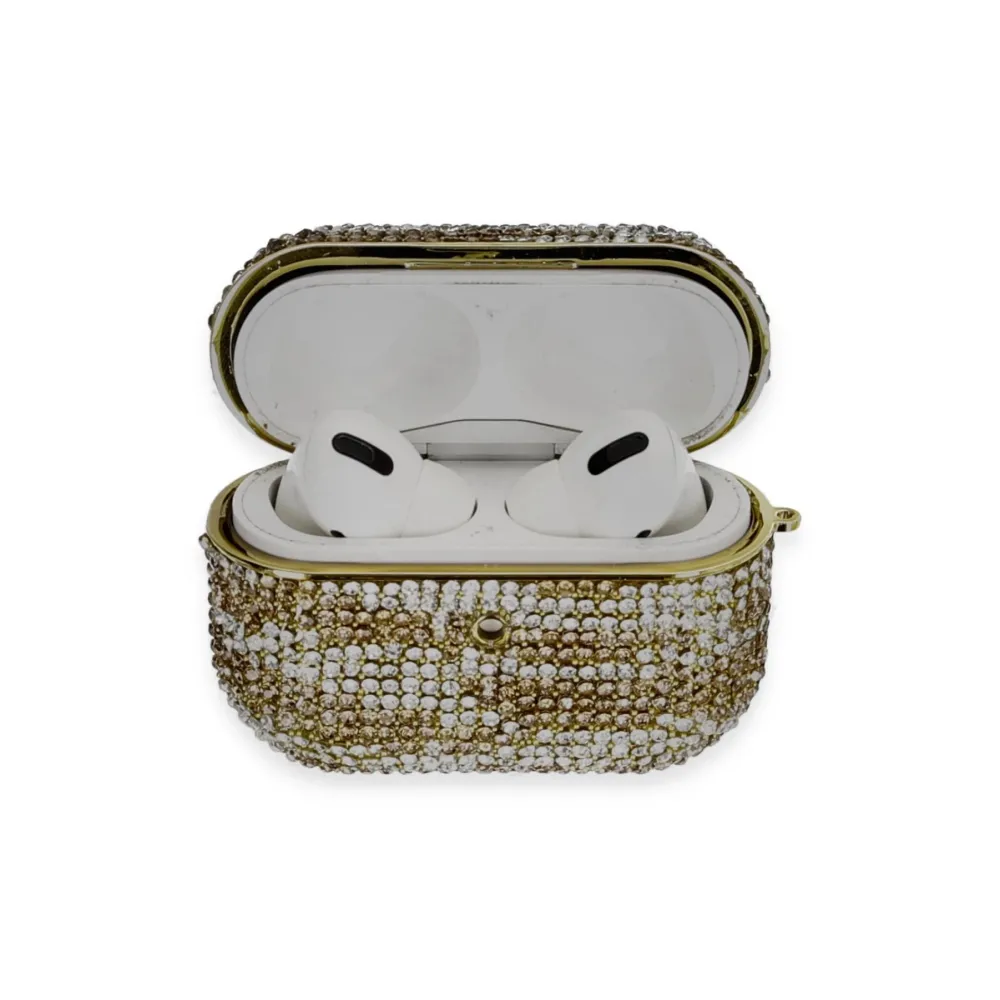 Newface Airpods Pro 2 (2.nesil) Klor Taşlı Kılıf - Desen 6